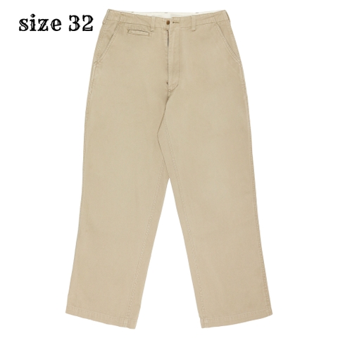 Cab Clothing Japan Officer Khaki Trousers Size 32