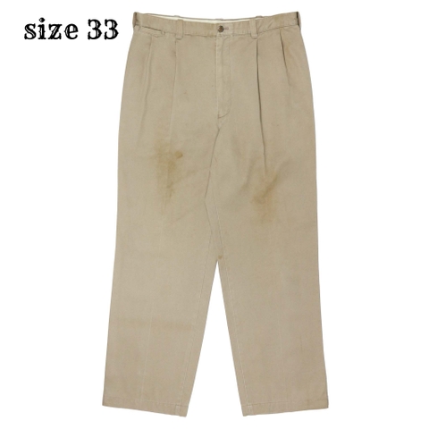 Duck Head Classic Pleated Khaki Trousers Size 33