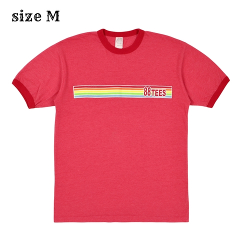 88Tees USA Made Ringer Tee Shirt Size M