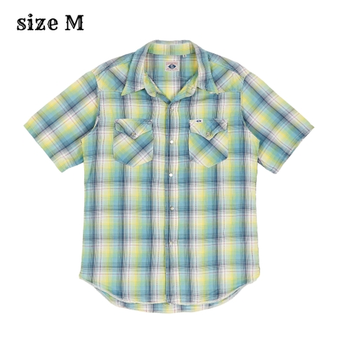 Pherrow's Stormy Blue S/S Western Shirt Size M