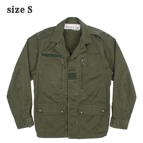 Vintage French Army Olive Field Jacket Size S
