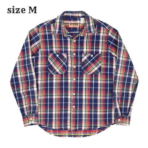 Camco Mfg Heavy Flannel Work Shirt Size M