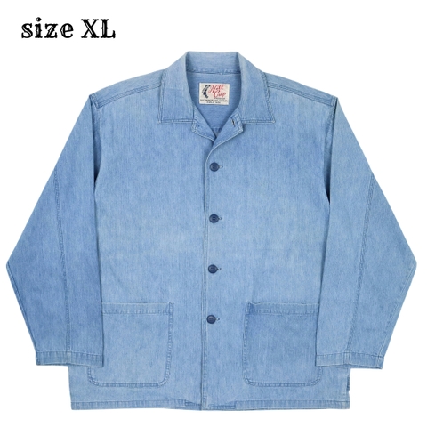 Hill Crop Selvedge Denim Chore Jacket Size XL