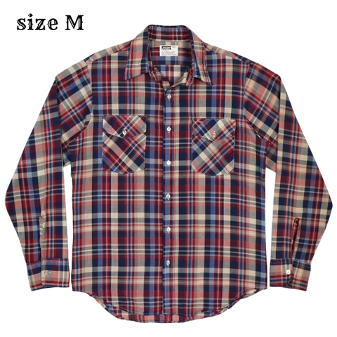 Vintage 70s Montgomery Ward Plaid Shirt Size M