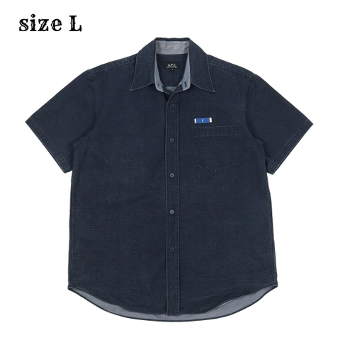 A.P.C. Made in Japan Navy Ripstop Shirt Size L