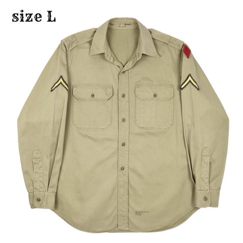 Vintage 60s U.S. Army Uniform Shirt Size L