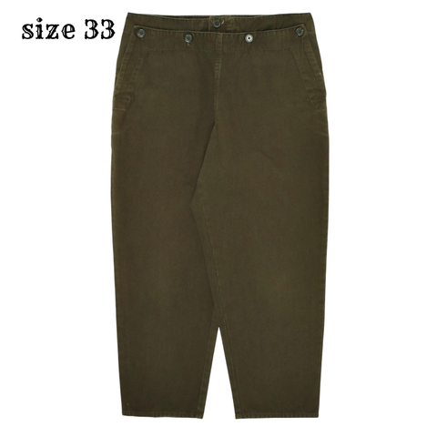 Chums Olive Utility Tapered Pants Size 33