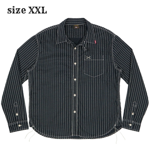 Vanson Japan Wabash Stripe Work Shirt Size XXL