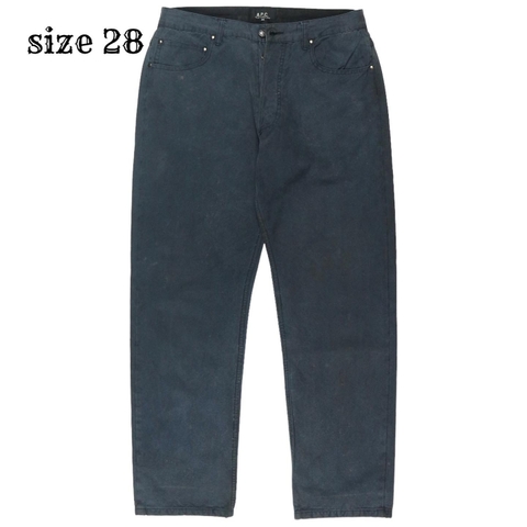 A.P.C. Made in JP Waxed Cotton Pants Size 28