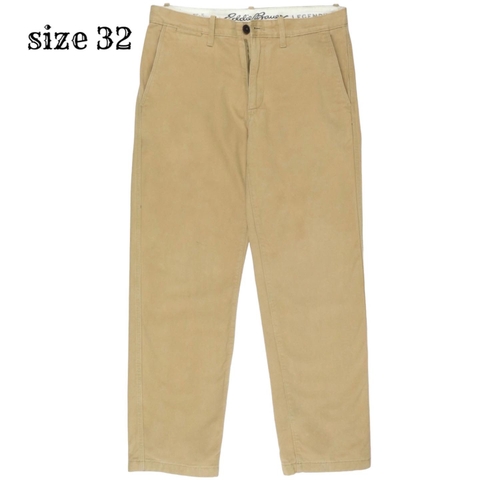 Eddie Bauer Flannel Lined Khaki Pants Size 32