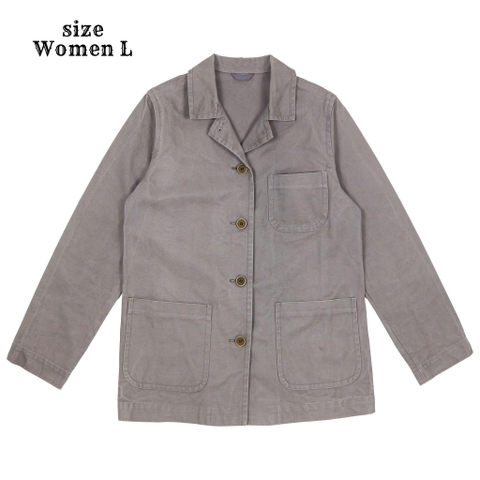 Bulle de Savon Japan Canvas Chore Coat Women Size L