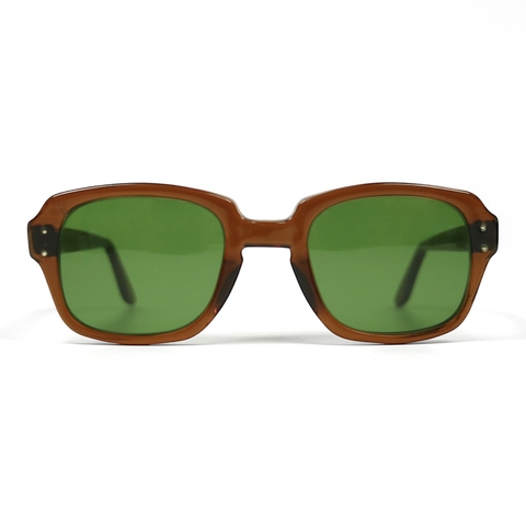 80s U.S. Military Issue Glasses Brown - Green Lens [50-22]