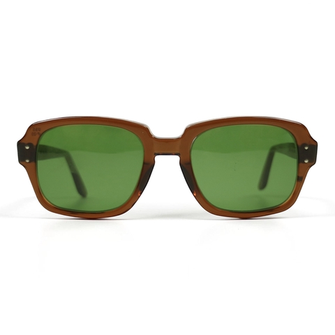 80s U.S. Military Issue Glasses Brown - Green Lens [52-20]