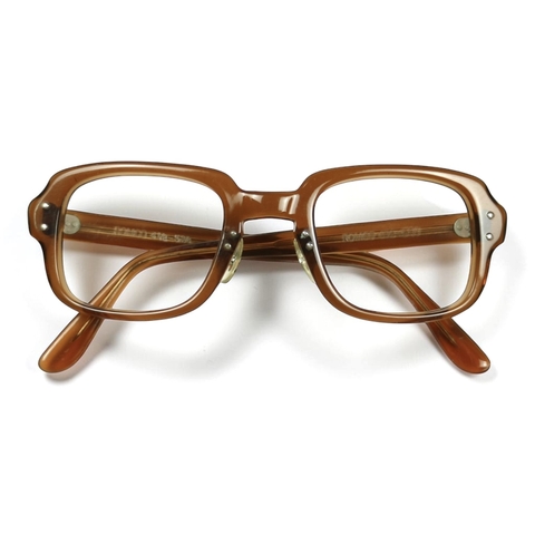 80s U.S. Military Issue Glasses Frame Nose Pads - Brown [50-24]