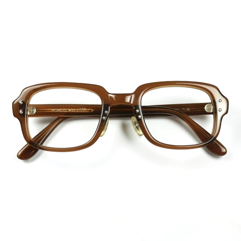 80s U.S. Military Issue Glasses Frame Nose Pads - Brown [50-24]