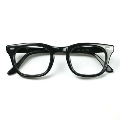 70s U.S. Military Issue Glasses ‘USS’ Frame - Black [48-24]