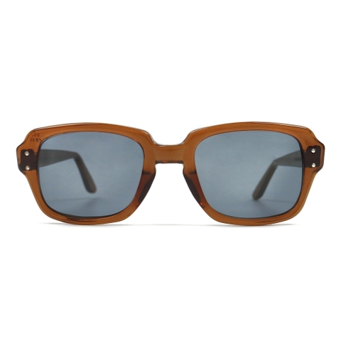 80s U.S. Military Issue Glasses Brown - Grey Lens [48-20]