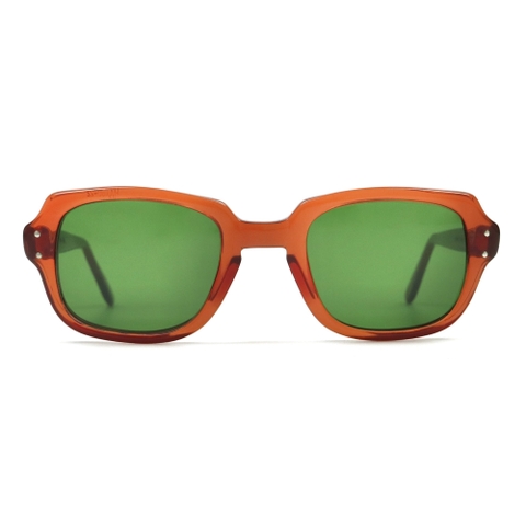 80s U.S. Military Issue Glasses Amber Red - Green Lens [50-22]