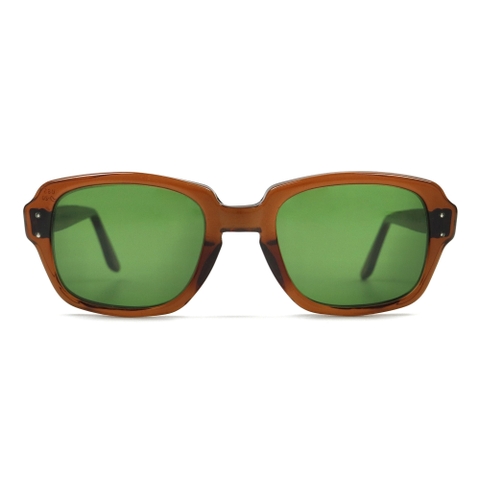 80s U.S. Military Issue Glasses Brown - Green Lens [50-20]