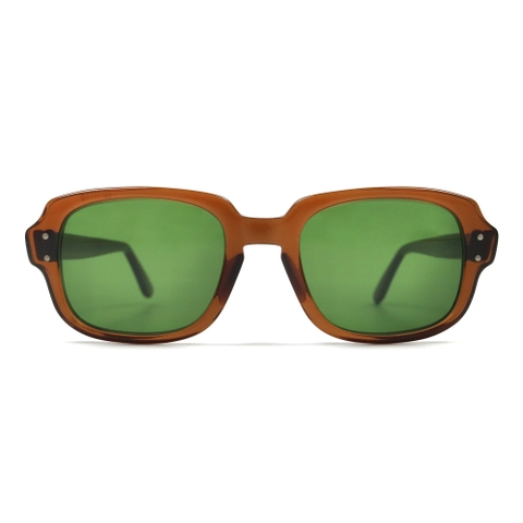 80s U.S. Military Issue Glasses Brown - Green Lens [50-20]