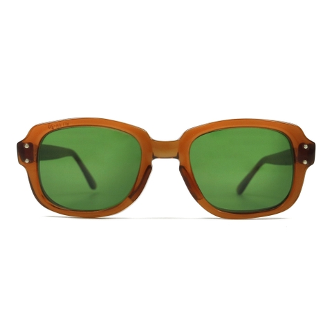 80s U.S. Military Issue Glasses Brown - Green Lens [48-20]