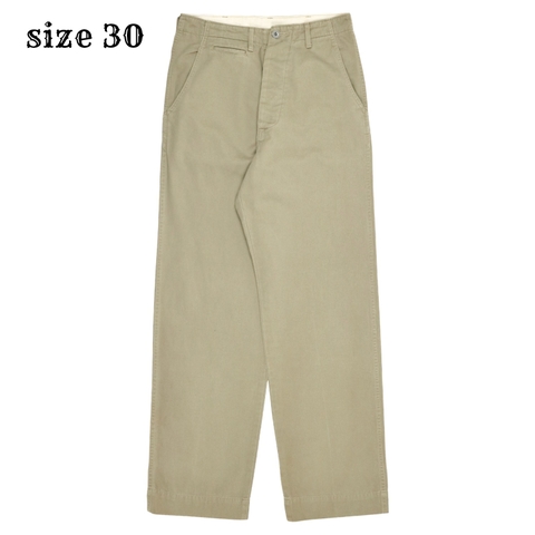 Equipements Militaires Khaki Trousers Size 30