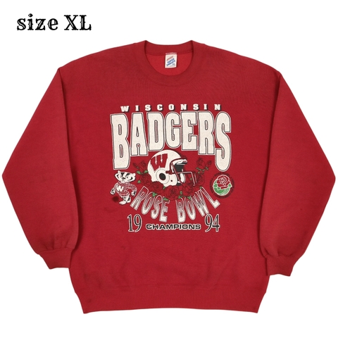 90s Jerzees Wisconsin Badgers Sweatshirt Size XL