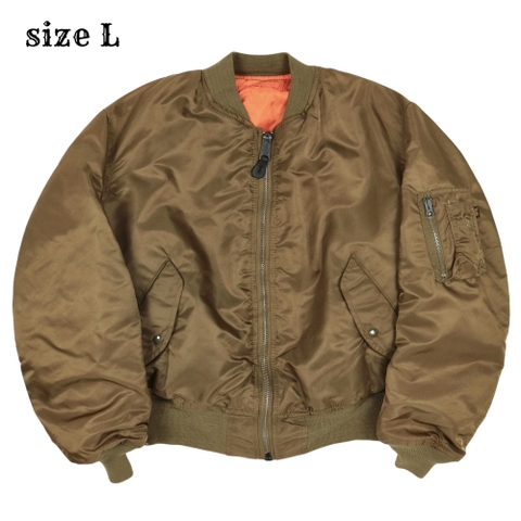 90s Alpha Industries MA-1 Flight Jacket Made in USA Size L