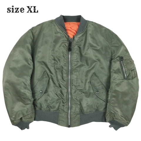 90s Alpha Industries MA-1 Flight Jacket Made in USA Size XL