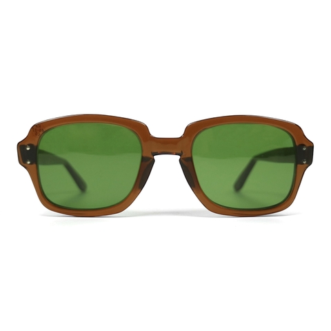 80s U.S. Military Issue Glasses Brown - Green Lens [50-22]