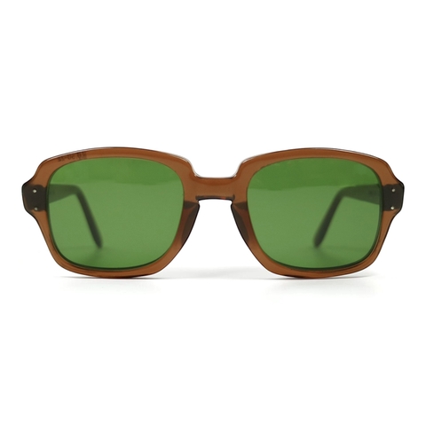 80s U.S. Military Issue Glasses Brown - Green Lens [50-22]
