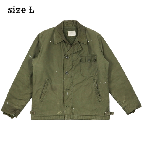 Vintage 70s U.S. Navy A-2 Deck Jacket Size L
