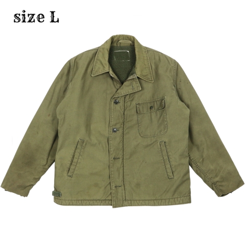 Vintage 70s U.S. Navy A-2 Deck Jacket Size L