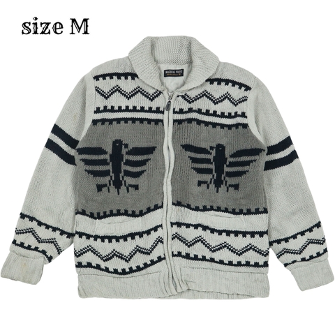 Magical Wave Quilt-lined Knitted Jacket Size M