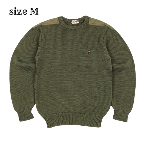 90s McGregor Military Olive Wool Sweatshirt Size M