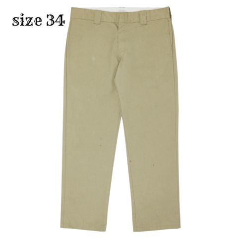 Dickies 873 Khaki Work Uniform Pants Size 34