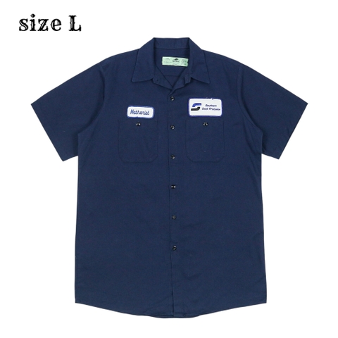 Red Kap Navy Uniform Work Shirt Size L