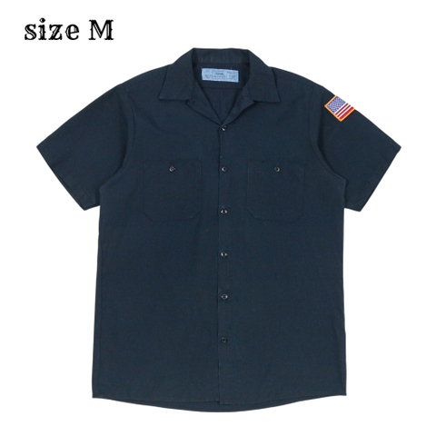 Cintas Navy Uniform Work Shirt Size M