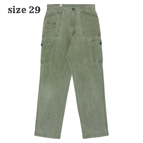 Canyon Rock Olive Sateen Cargo Pants Size 29