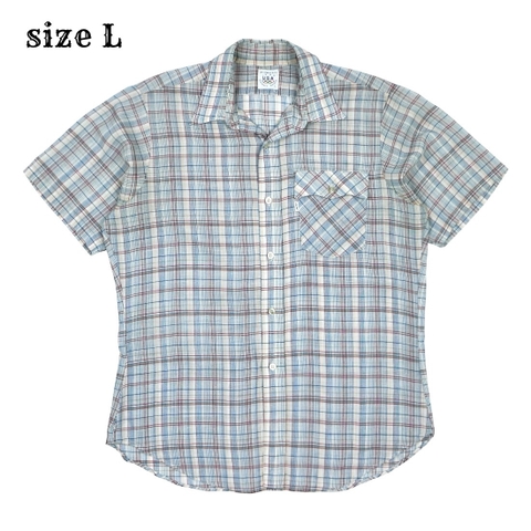Vtg 80s Levi's Olympic Games Plaid Shirt Size L