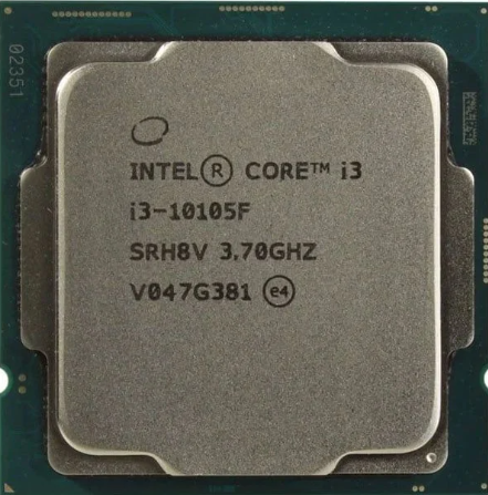 Bộ xử lý Intel® Core™ i3-10105F bộ nhớ đệm 6M, lên đến 4,40 GHz (Tray)
