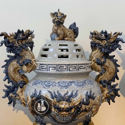 bộ ngũ sự men rạn đắp nổi