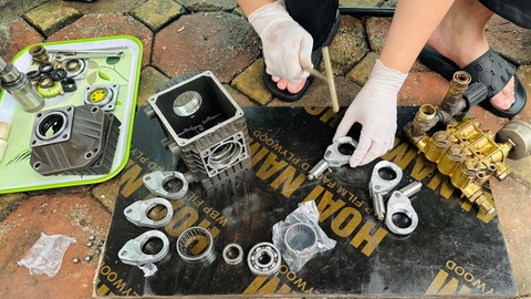 Sửa chữa máy rửa xe - Tại sao thay cối áp lực rồi vẫn bị mất áp?