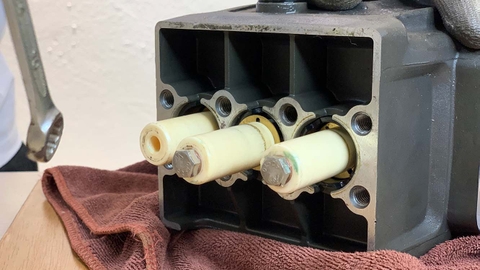 [Sửa máy rửa xe] Thay pistong đầu bơm máy rửa xe cao áp