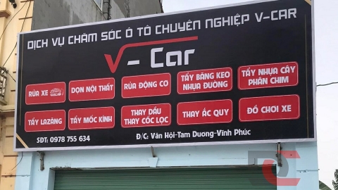 Trung tâm chăm sóc xe V-Car - Tam Dương, Vĩnh Phúc