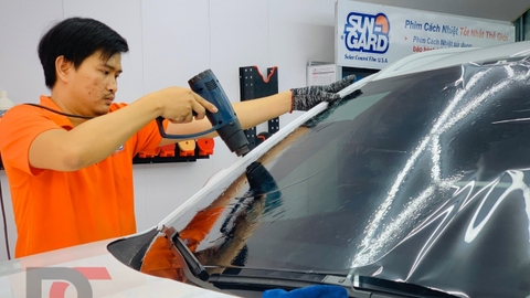 Quy trình dán phim cách nhiệt SUNGARD