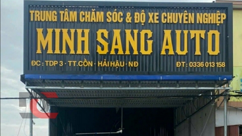Lắp đặt thiết bị rửa xe cơ bản cho Trung tâm Minh Sang - Hải Hậu, Nam Định
