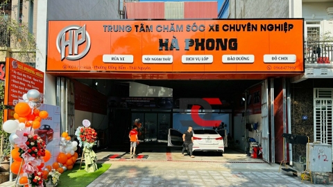 Lắp đặt Trung tâm chăm sóc xe hơi Hà Phong - Thái Nguyên