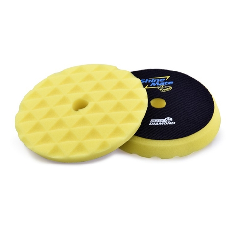 Phớt mút kim cương 5inch bước 1 - Vàng