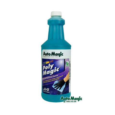 Phủ polyme bảo vệ nhựa, cao su nội, ngoại thất POLY MAGIC 63
